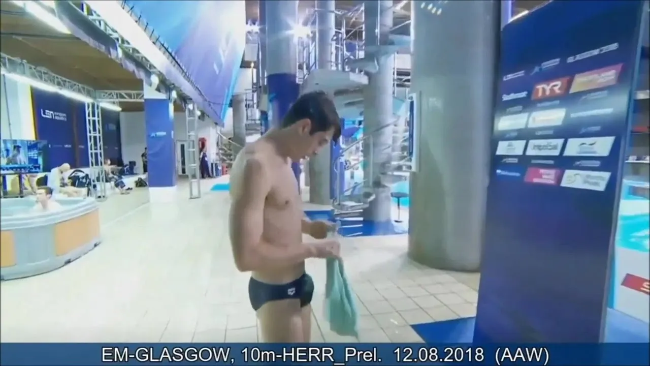 Vladimir BARBU - 2018 European Diving Championships, Glasgow (UK) - Men 10m Prelim Dive 1