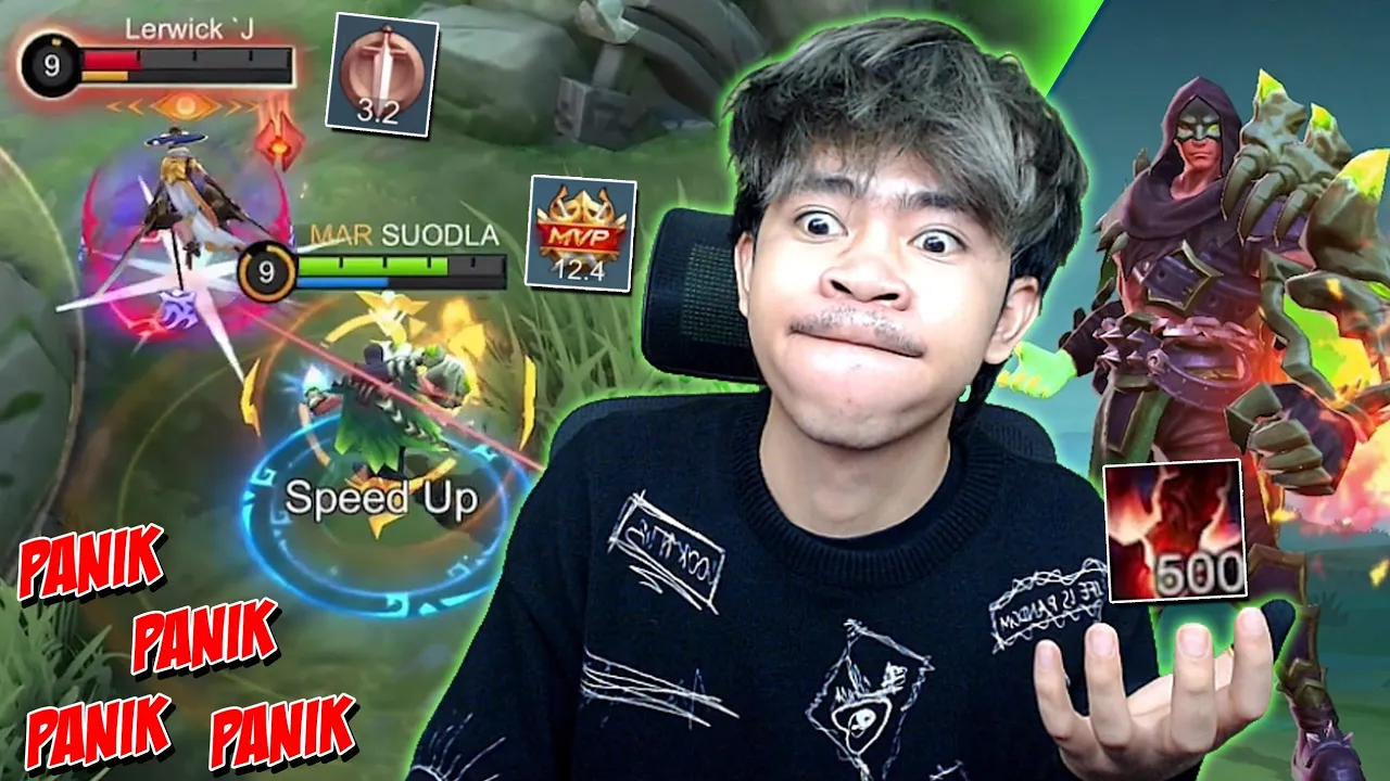 1 PUKULAN 1 NYAWA MELAYANG ! ALDOUS IJO LUMUT MODE NGAMUK - Mobile legends