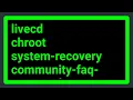 What s the proper way to prepare chroot to recover a broken Linux installation