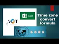 Excel timezone convert formula How to convert time from one timezone to another in excel