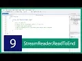 C Tutorial de IO - StreamReader ReadToEnd