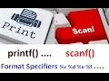 3 Printf Scanf and Format Specifier in C