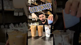 ايس كافي وايت موكا موكا ايس لاتيه فانيلا Mocha White Mocha Vanilla Iced Latte 