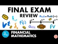 Financial Mathematics Final Exam Review Exam FM JK Math