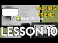 DROIDSCRIPT LESSON 10 Sounds Conclusion of Talking Friend