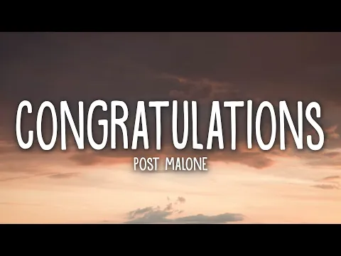 Download MP3 Post Malone - Congratulations (Lyrics) ft. Quavo