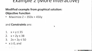 LP Simplex Revised Practice Part 1