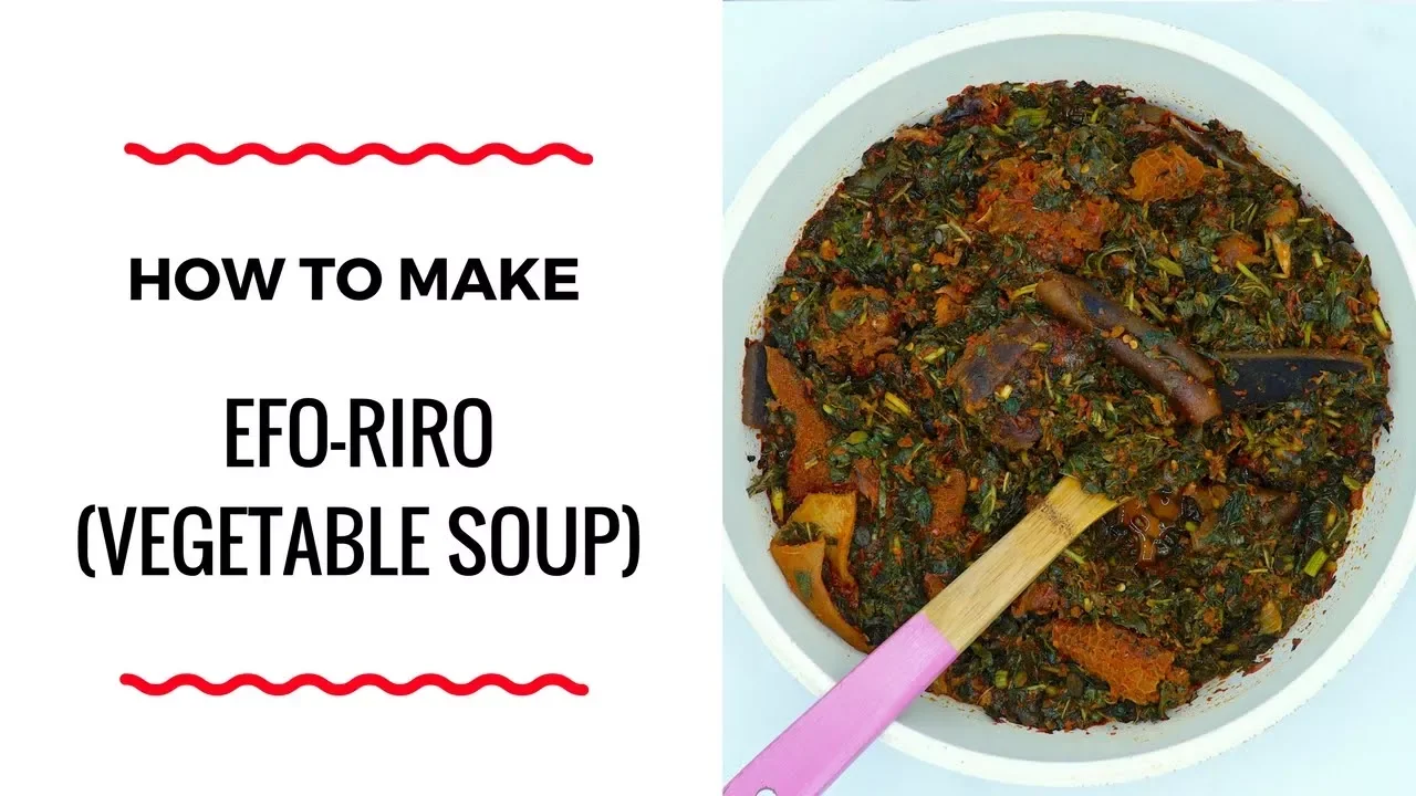 HOW TO MAKE EFO-RIRO SOUP - VEGETABLE SOUP RECIPE - ZEELICIOUS FOODS