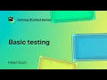 Basic testing in PyCharm Getting started