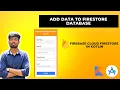 Add Data to Firestore Database in Android Studio Kotlin Insert Data in Firebase cloud Firestore