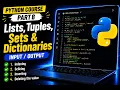 Python for Beginners Lists Tuples Sets Dictionaries - Indexing Slicing Iteration