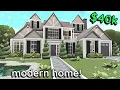 40k Modern Bloxburg Family House Build 2 Story Tutorial