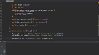Java Tutorial - equals vs hashcode
