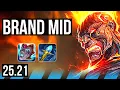 BRAND vs ZED MID 5 EUW Master 25 21