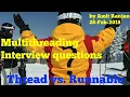 Multithreading Interview question Multithreading AmitRanjan