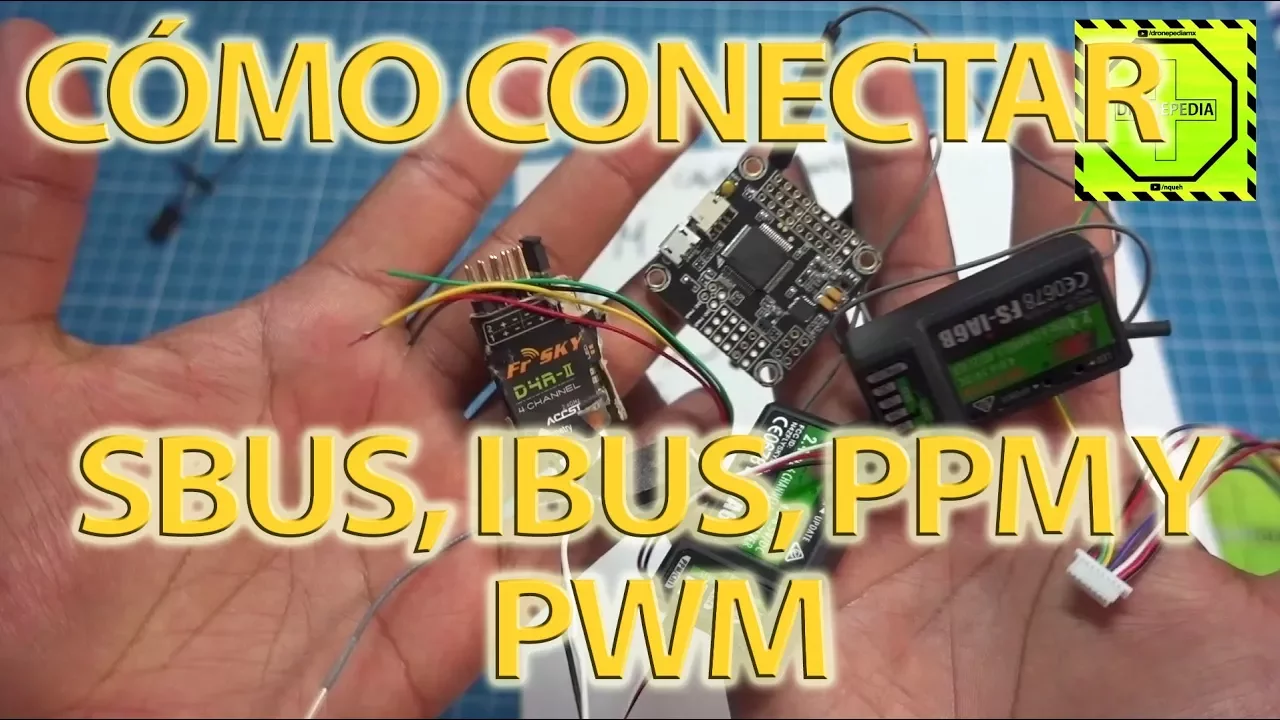Como conectar IBus, Sbus, PPM y PWM receptor y tarjeta controladora de vuelo| DRONEPEDIA