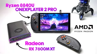 OneXplayer 2 Pro 8840U DESTROYS AAA Games Feat ONEXGPU RX 7600M XT 