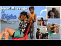 Head Massage At DIGHA Beach By Small Boy Miss Barber