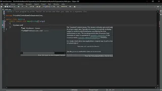 Write a Java Program to print Hello on screen and then print your name on a separate line