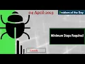 Minimum Steps Required POTD GeeksForGeeks C JAVA