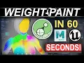 Weight-Paint Characters IN 60 SECONDS