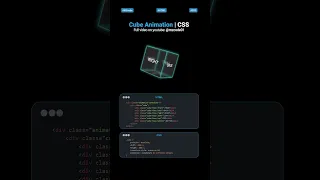 CSS Cube Animation Tutorial HTML CSS MZCode01