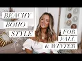 8 Tips for Beachy Boho Style in the Fall Winter summerofdiane