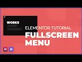 Elementor Design Tutorial Create a Full Screen Menu With Text Stroke and Motion Effects