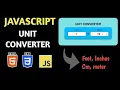 Unit Converter Website with the help of HTML CSS JAVASCRIPT