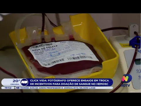 Click vida: fotógrafo oferece ensaios em troca de incentivos para doação de sangue no Hemosc