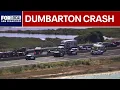 Lanes blocked on Dumbarton Bridge following crash