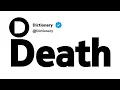 Death Antonyms Opposite Words