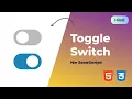 Create Toggle Switch Input using only CSS No JavaScript Hindi