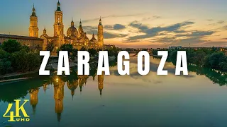Zaragoza Spain 4K UHD Drone Footage 