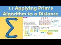 3 3 Applying Prim s algorithm to a distance matrix DECISION 1 - Chapter 3 Algorithms on graphs