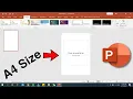 How to set a4 size in PowerPoint