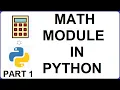 Python Math Module For Beginners - pi e floor factorial copysign methods
