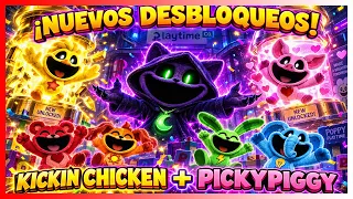 DESBLOQUEAMOS A KickinChicken y PickyPiggy! ESCAPE FROM PLAYTIME