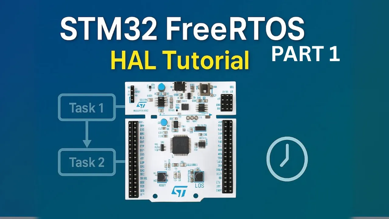 [Updated Video: https://youtu.be/siQTCJ2t5v4] STM32 FreeRTOS Series Part 1