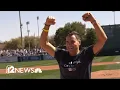 Actor cancer survivor Colin Egglesfield honored at spring training game