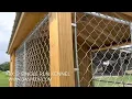8x12 Single Run Dog Kennel - Outdoor Sheds