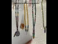 Beautiful Intentional Boho-Chic Mala Necklaces with Natural Mineral Gemstones