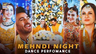 mehndi night dance perfomance shazeal shoukat momina iqbal ali ansari ary digital