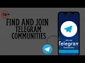 How to Find and Join Telegram Communities Easy Guide