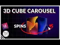 3D Cube Slider Carousel - Elementor and SwiperJS Tutorial Free Template