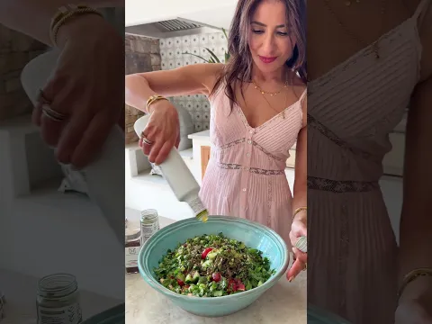 I make this salad at least 3x a week! (White Bean Salad Recipe) #beans