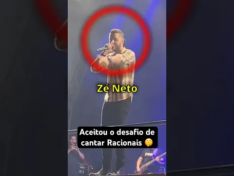 Zé Neto é desafiado a cantar RACIONAIS no show..