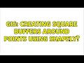 GIS Creating square buffers around points using shapely