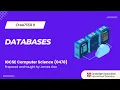 IGCSE Computer Science 2026-2028 C9 - Database Terminology SQL