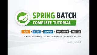 Spring Batch Tutorial for Beginners Spring Boot Job Step Schema Parallel Processing
